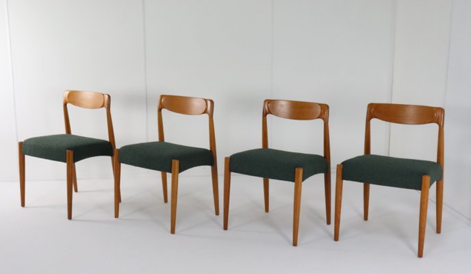 Vintage Danish Bjerremose Chairs, 1970s, Set of 4-FYZ-2018029