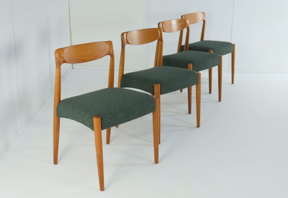 Vintage Danish Bjerremose Chairs, 1970s, Set of 4-FYZ-2018029