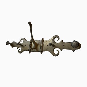 Vintage Danish Brass Coat Rack, 1950s-LCR-709545