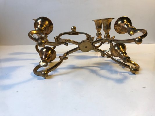 Vintage Danish Candleholders in Brass, Set of 2-LCR-807623