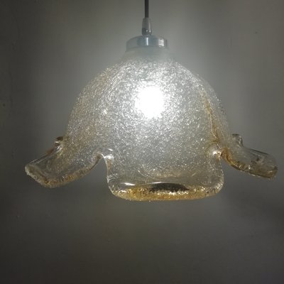 Vintage Danish Ceiling Lamp with Murano Glass Lampshade from OMI, 1980s-RGF-772229