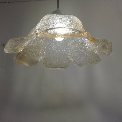 Vintage Danish Ceiling Lamp with Murano Glass Lampshade from OMI, 1980s-RGF-772229