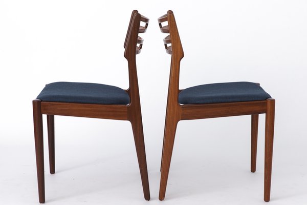 Vintage Danish Chairs in Teak by Johannes Andersen, 1960s, Set of 2-DOM-1727124