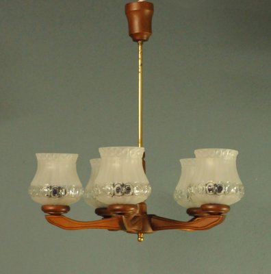 Vintage Danish Chandelier, 1950s-KDW-1821289