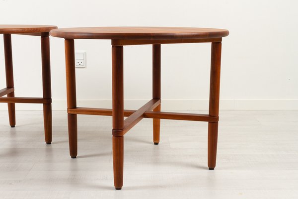 Vintage Danish Cherry Side Tables by Haslev Møbelsnedkeri, 1990s, Set of 2-WIX-1385523