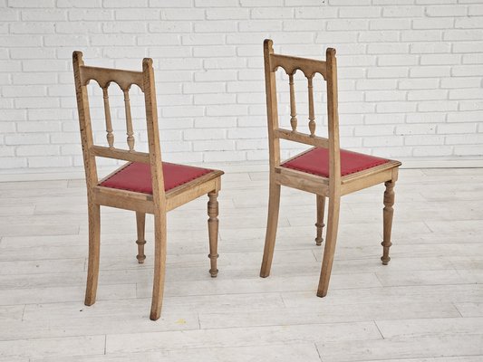 Vintage Danish Dinning Chairs in Oak, 1950s, Set of 2-TMW-1768556