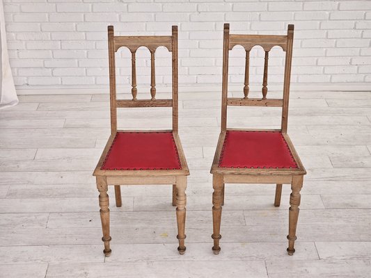 Vintage Danish Dinning Chairs in Oak, 1950s, Set of 2-TMW-1768556