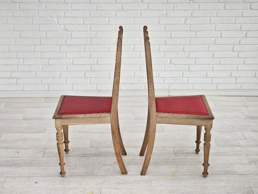 Vintage Danish Dinning Chairs in Oak, 1950s, Set of 2-TMW-1768556