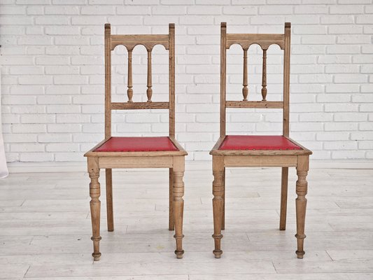 Vintage Danish Dinning Chairs in Oak, 1950s, Set of 2-TMW-1768556