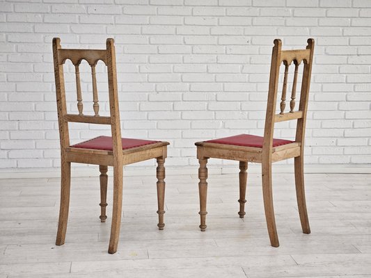 Vintage Danish Dinning Chairs in Oak, 1950s, Set of 2-TMW-1768556