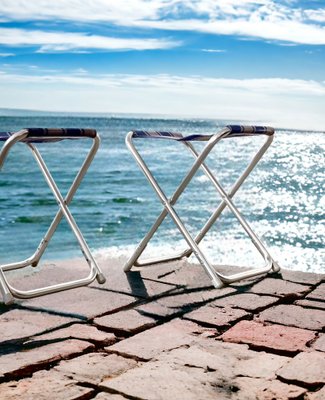 Vintage Danish Folding Stools, 1970s, Set of 2-DZY-1791471