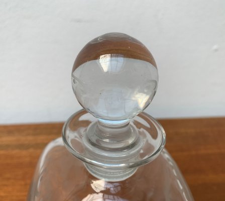 Vintage Danish Glass Bottle With Engraving-UAH-1209538