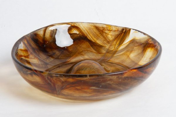 Vintage Danish Glass Pipe Ashtray, 1970s-WIX-774066