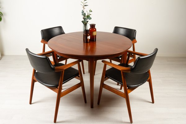 Vintage Danish GM11 Armchairs in Teak by Svend Aage Eriksen, 1960s, Set of 4-WIX-1210375