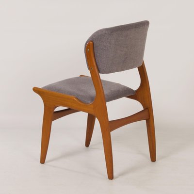 Vintage Danish Grey Dining Chairs, 1960s, Set of 4-ZT-1283453