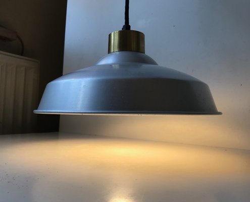 Vintage Danish Industrial Pendant Lamp from NES, 1950s-LCR-736119