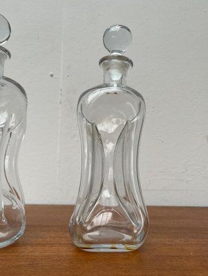 Vintage Danish Kluk Kluk Bottles in Glass from Holmegaard, 1970s, Set of 2-UAH-1768615