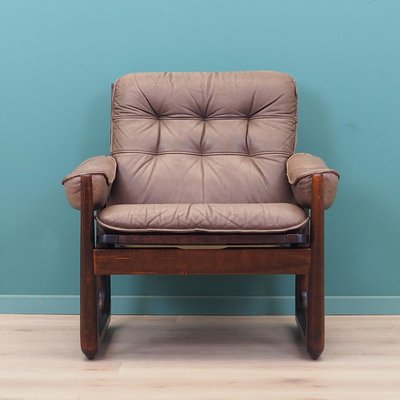 Vintage Danish Leather Chair from Genega Møbler, 1960s-VND-2019905