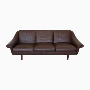 Vintage Danish Leather Sofa by Aage Christiansen, 1970-UAY-1812029