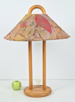 Vintage Danish Pine Table Lamp with Lys Pine, 1970s-AXJ-1778114