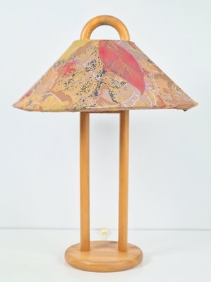 Vintage Danish Pine Table Lamp with Lys Pine, 1970s-AXJ-1778114