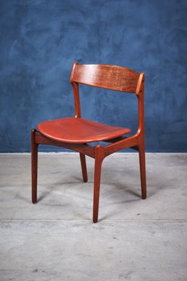 Vintage Danish Rosewood Dining Chairs by Erik Buch, 1960s, Set of 6-ZGQ-575169