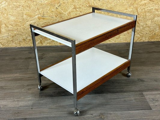 Vintage Danish Serving Cart in Teak and Chrome, 1970s-EJL-1723259