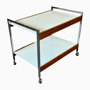 Vintage Danish Serving Cart in Teak and Chrome, 1970s-EJL-1723259