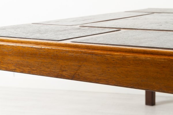 Vintage Danish Slate Coffee Table by Svend Langkilde, 1970s-WIX-1320340