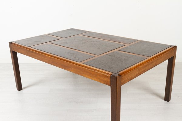 Vintage Danish Slate Coffee Table by Svend Langkilde, 1970s-WIX-1320340