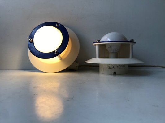 Vintage Danish Space Age Wall Lights from Design-Light, 1980s, Set of 2-LCR-911629