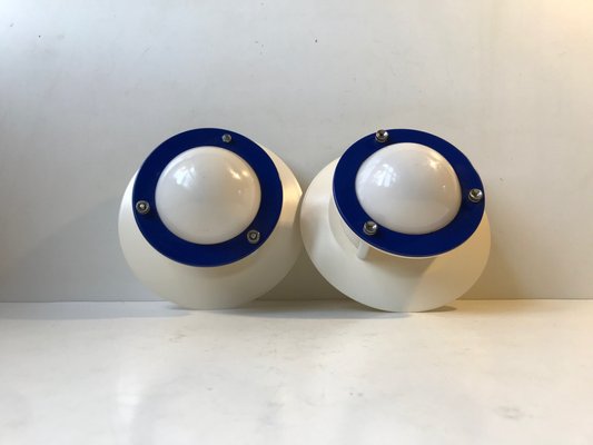 Vintage Danish Space Age Wall Lights from Design-Light, 1980s, Set of 2-LCR-911629