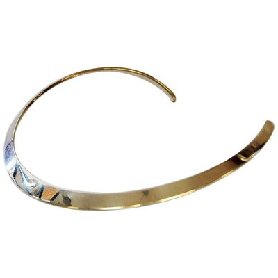 Vintage Danish Sterling Silver Neck Ring by N.E. From, 1960s-HEU-714931