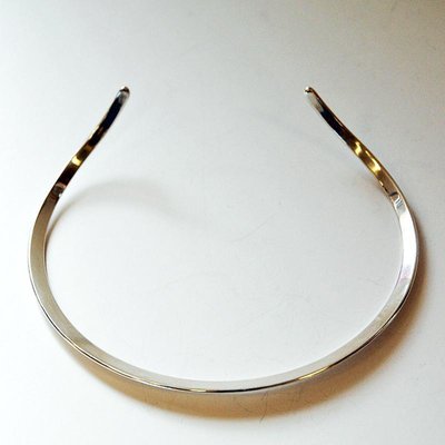 Vintage Danish Sterling Silver Neck Ring by N.E. From, 1960s-HEU-714931