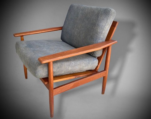 Vintage Danish Teak Armchair, 1960s-PYR-1357918