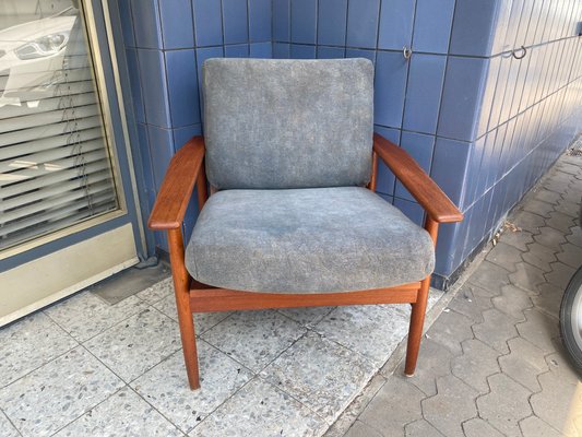 Vintage Danish Teak Armchair, 1960s-PYR-1357918