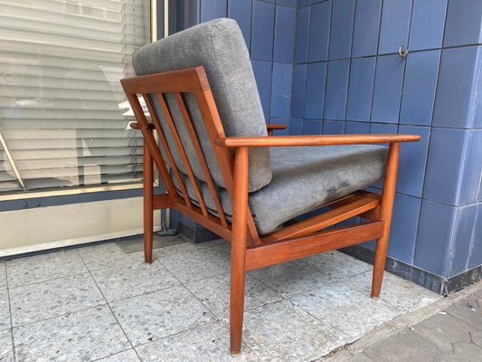 Vintage Danish Teak Armchair, 1960s-PYR-1357918