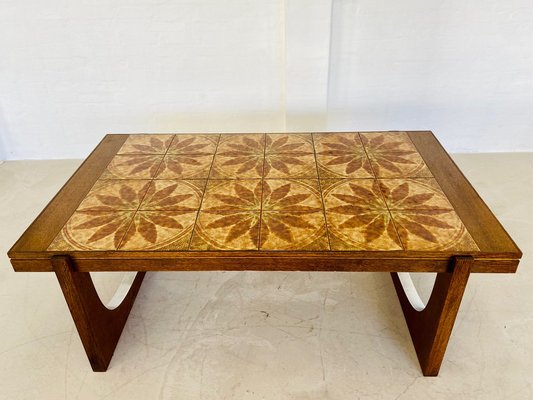 Vintage Danish Teak & Ceramic Coffee Table, 1965-UAY-2031615