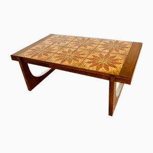 Vintage Danish Teak & Ceramic Coffee Table, 1965-UAY-2031615