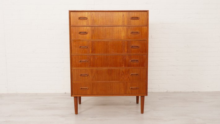 Vintage Danish Teak Chest of 6 Drawers-HPM-1797018