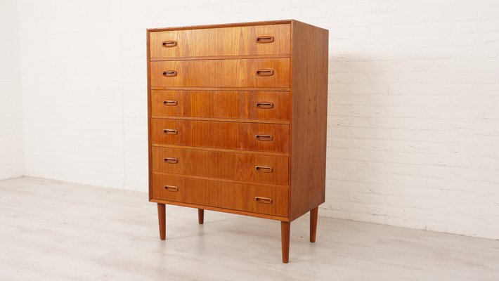 Vintage Danish Teak Chest of 6 Drawers-HPM-1797018