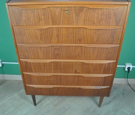 Vintage Danish Teak Chest of Drawers, 1960s-ROJ-2036140