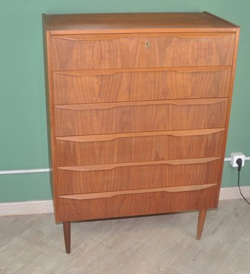 Vintage Danish Teak Chest of Drawers, 1960s-ROJ-2036140