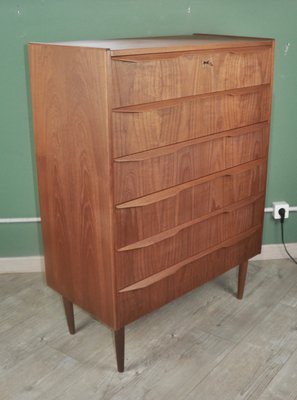 Vintage Danish Teak Chest of Drawers, 1960s-ROJ-2036140