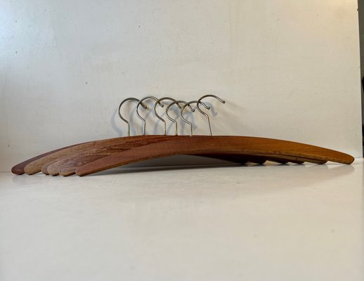 Vintage Danish Teak Coat Hangers, 1960s, Set of 6-LCR-1447251