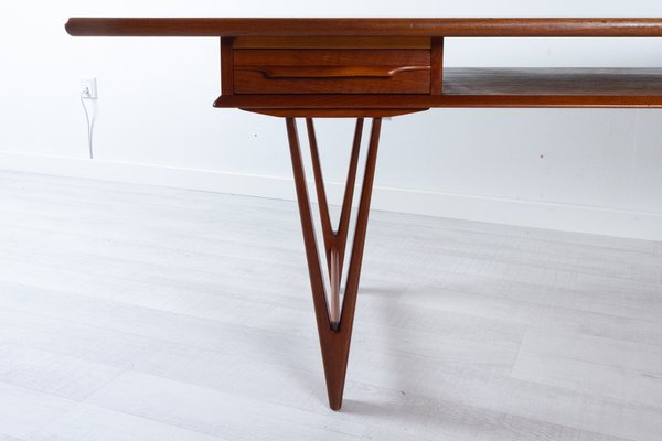 Vintage Danish Teak Coffee Table by E.W. Bach, 1960s-WIX-1109332