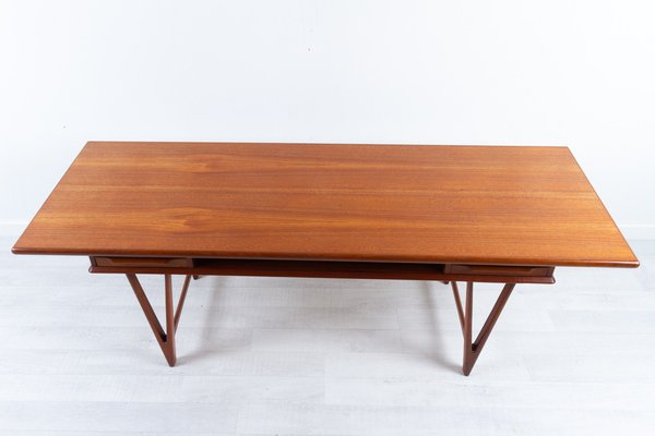 Vintage Danish Teak Coffee Table by E.W. Bach, 1960s-WIX-1109332