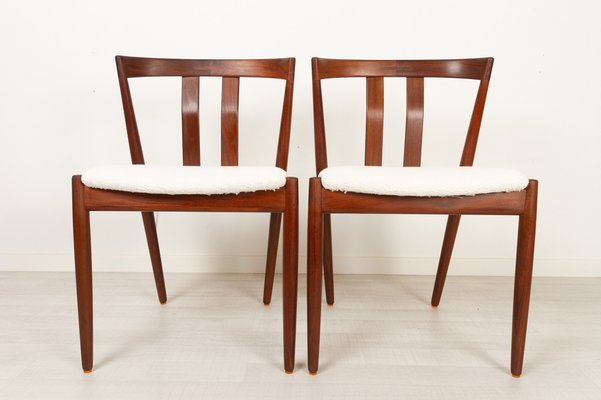 Vintage Danish Teak Dining Chairs 1960s, Set of 2-WIX-1047312