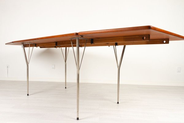 Vintage Danish Teak Drop Leaf Dining Table, 1950s-WIX-967393