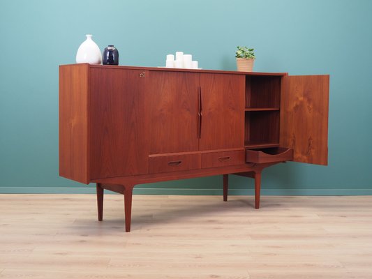 Vintage Danish Teak Highboard, 1960s-VND-2019843